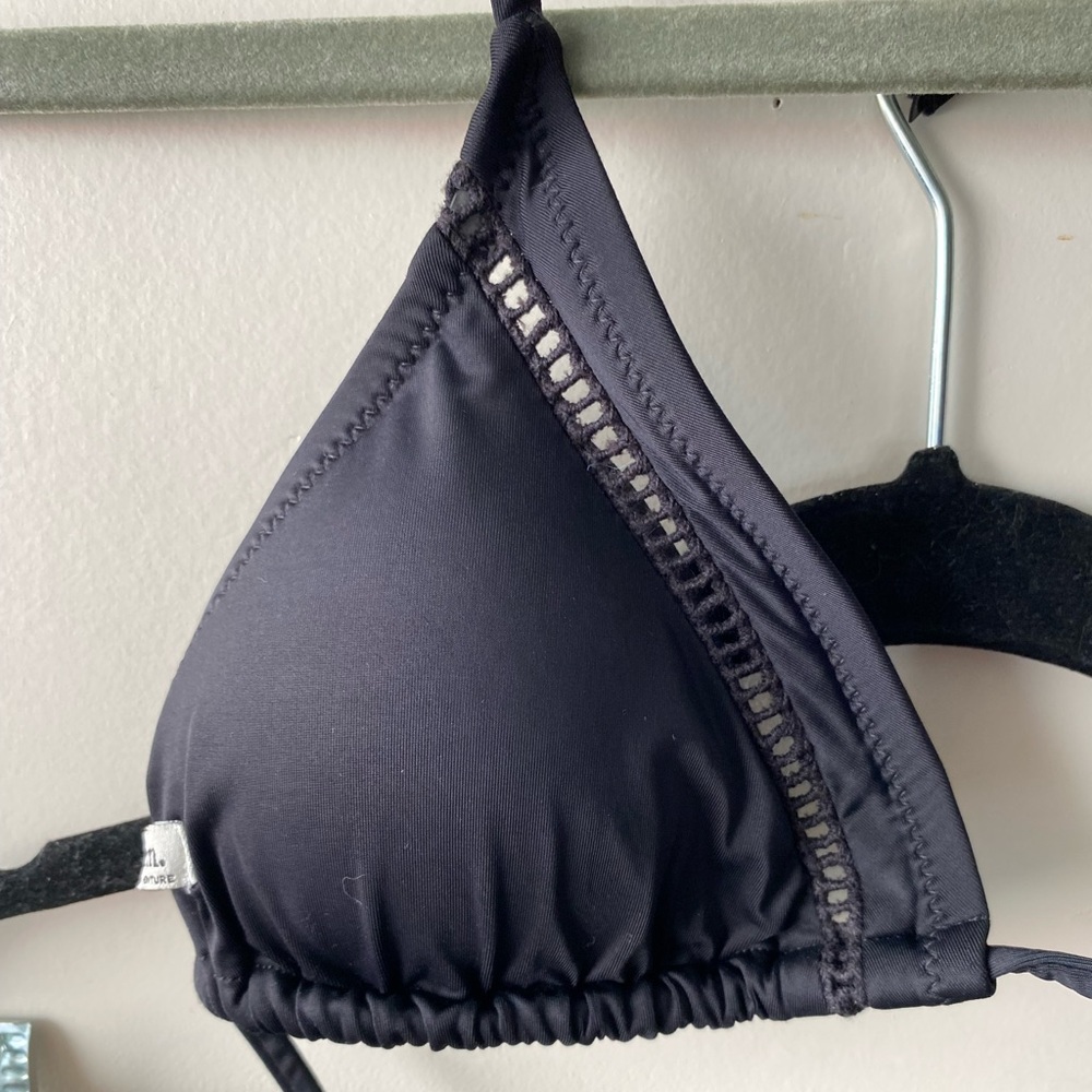 Rhythm Black String Bikini Set Small Triangle Top… - image 7